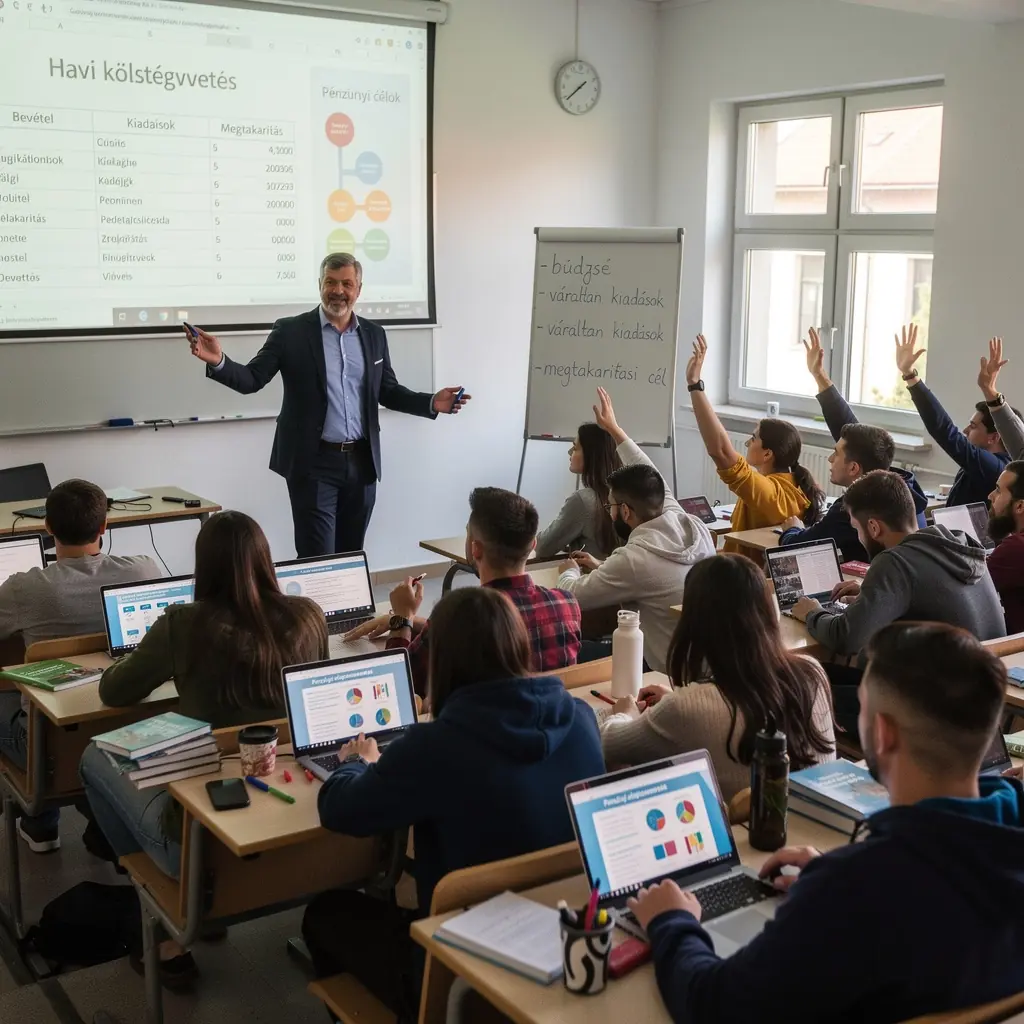 Családi költségvetés tervezése színes grafikonon